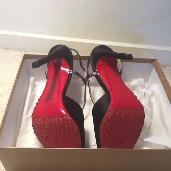 LOUBOUTIN SCOUBRIDOU 120 SATIN/SPECC/GLITTER MINI - Picture 4 of 8